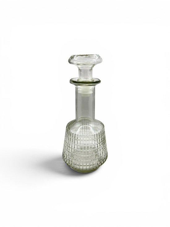 Vintage Other - Vintage 1930s Art Deco Crystal Decanter Round Body Crystal Bottle 10”